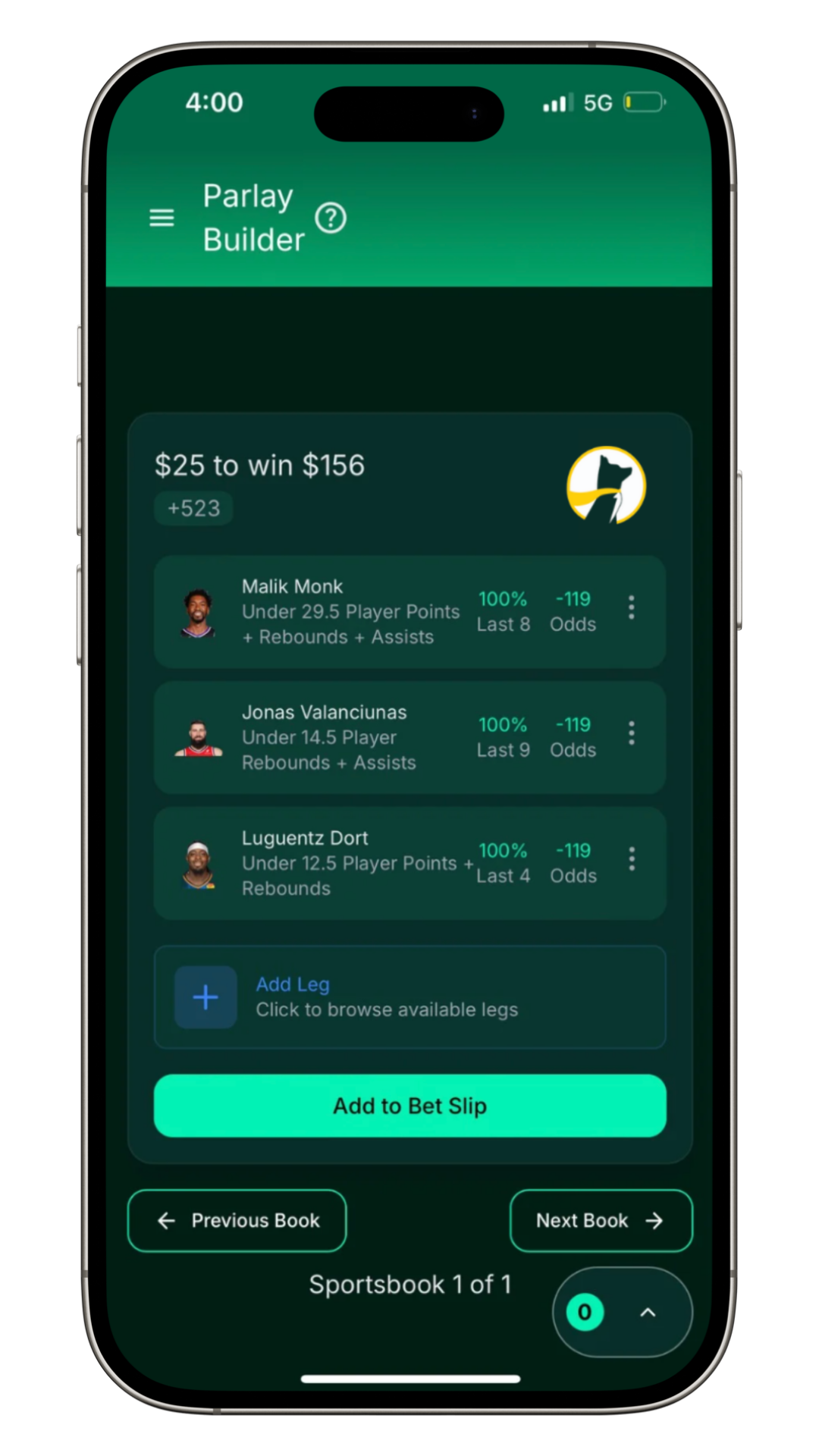 Parlay Builder
