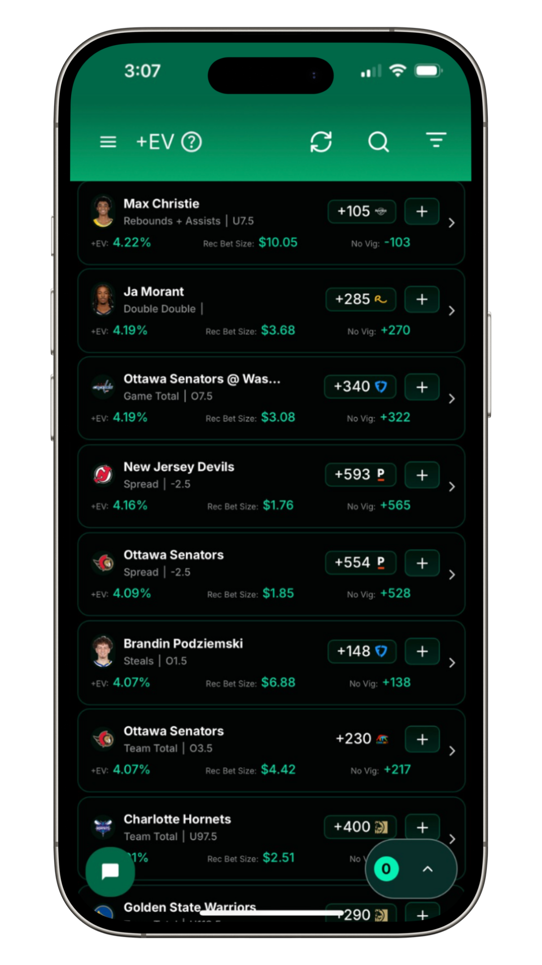 Positive Expected Value and AI Bets